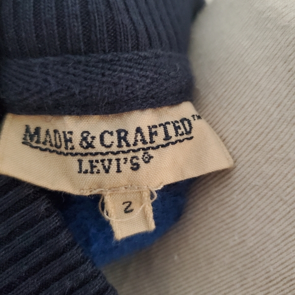 Made & Crafted Levi's Blue Long Sleeve Sweater Women's Size 2 - Picture 6 of 7